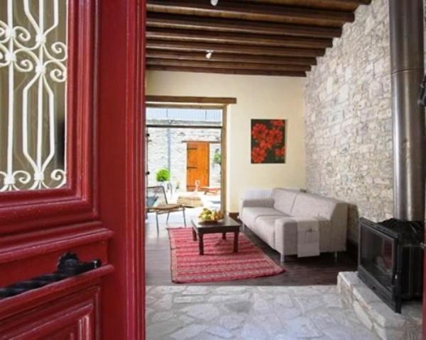 Redblue Door Two Traditional Listed Houses Pano Lefkara Exteriör bild